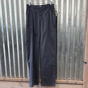 WonderWink Men's Cargo Pants in Pewter-Tall Length